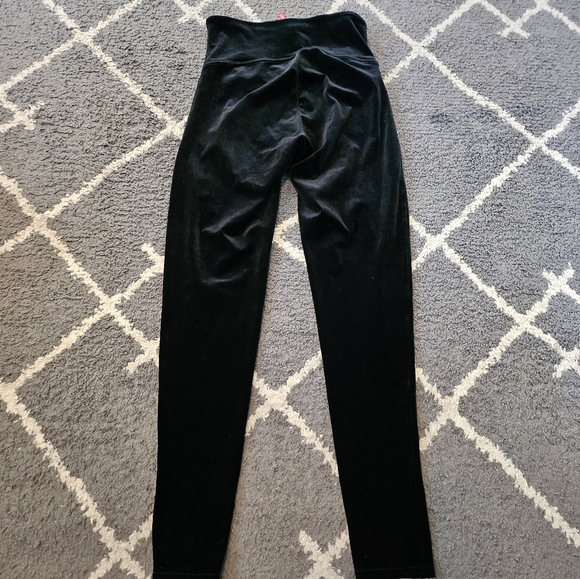 Spanx Velvet Leggings High Rise Full Length Black Size L - Picture 3 of 6